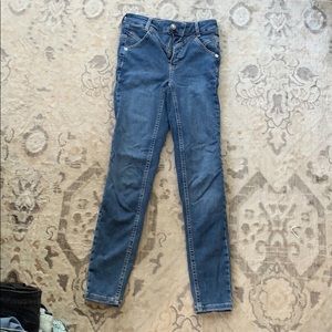 Free people size 25 skinny jeans mid-high rise